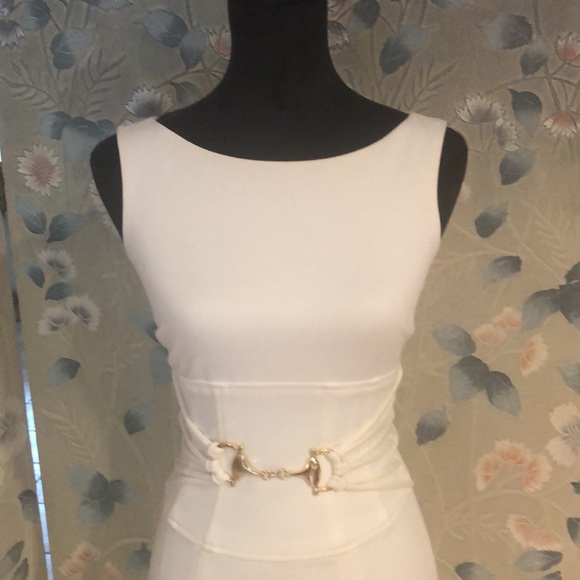 Cache off White stretch knit dress - Picture 4 of 11